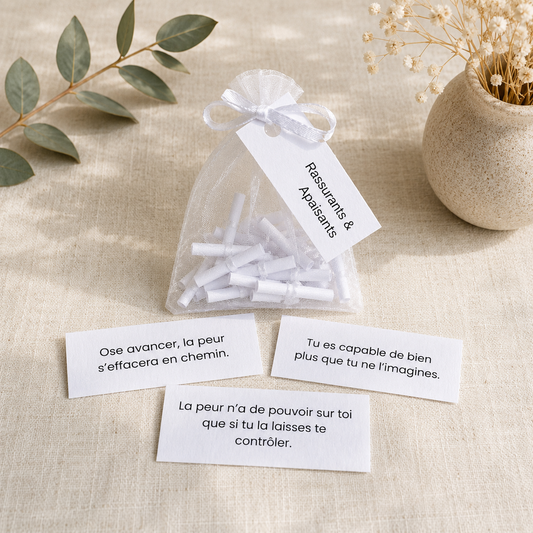 RASSURANTS & APAISANTS - Sachet 30 messages inspirants à piocher