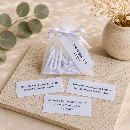 MESSAGES DES ANGES - Sachet 30 messages inspirants à piocher
