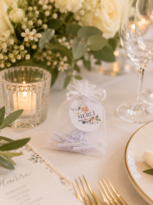 Cadeaux invités - Sachets de 12 messages